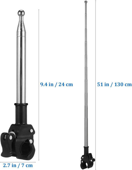 Telescopic flagpole